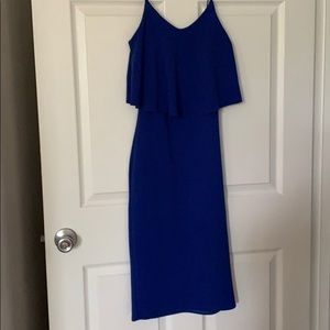 Blue Knee length dress